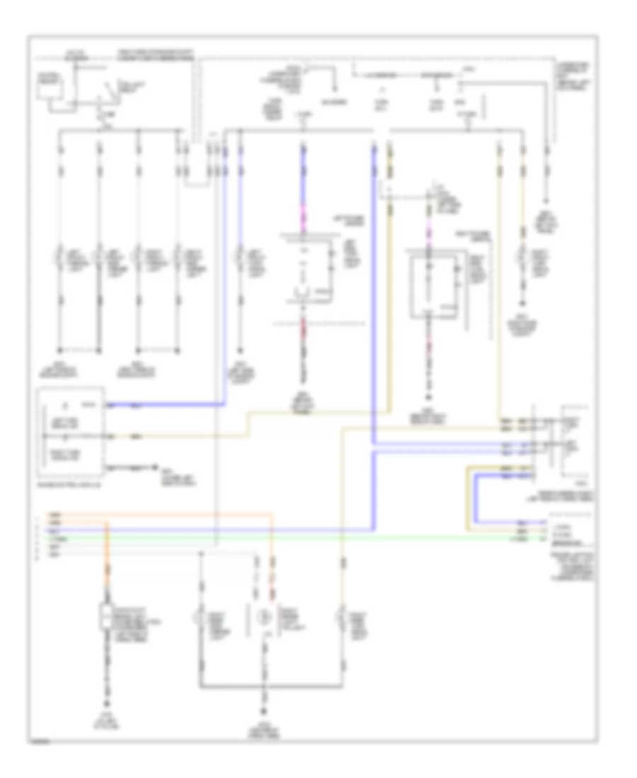 Exterior Lamps Wiring Diagram 2 of 2 for Acura MDX 2013