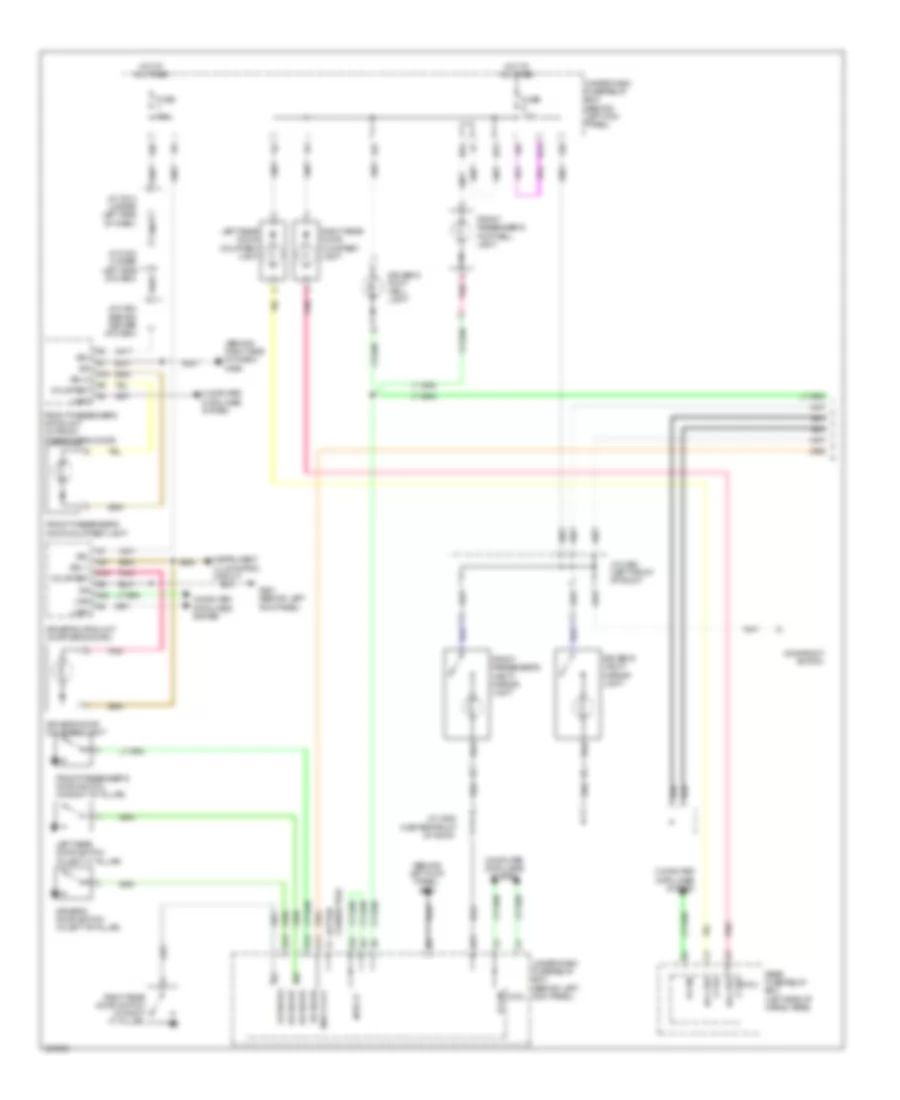 Courtesy Lamps Wiring Diagram 1 of 2 for Acura MDX 2013
