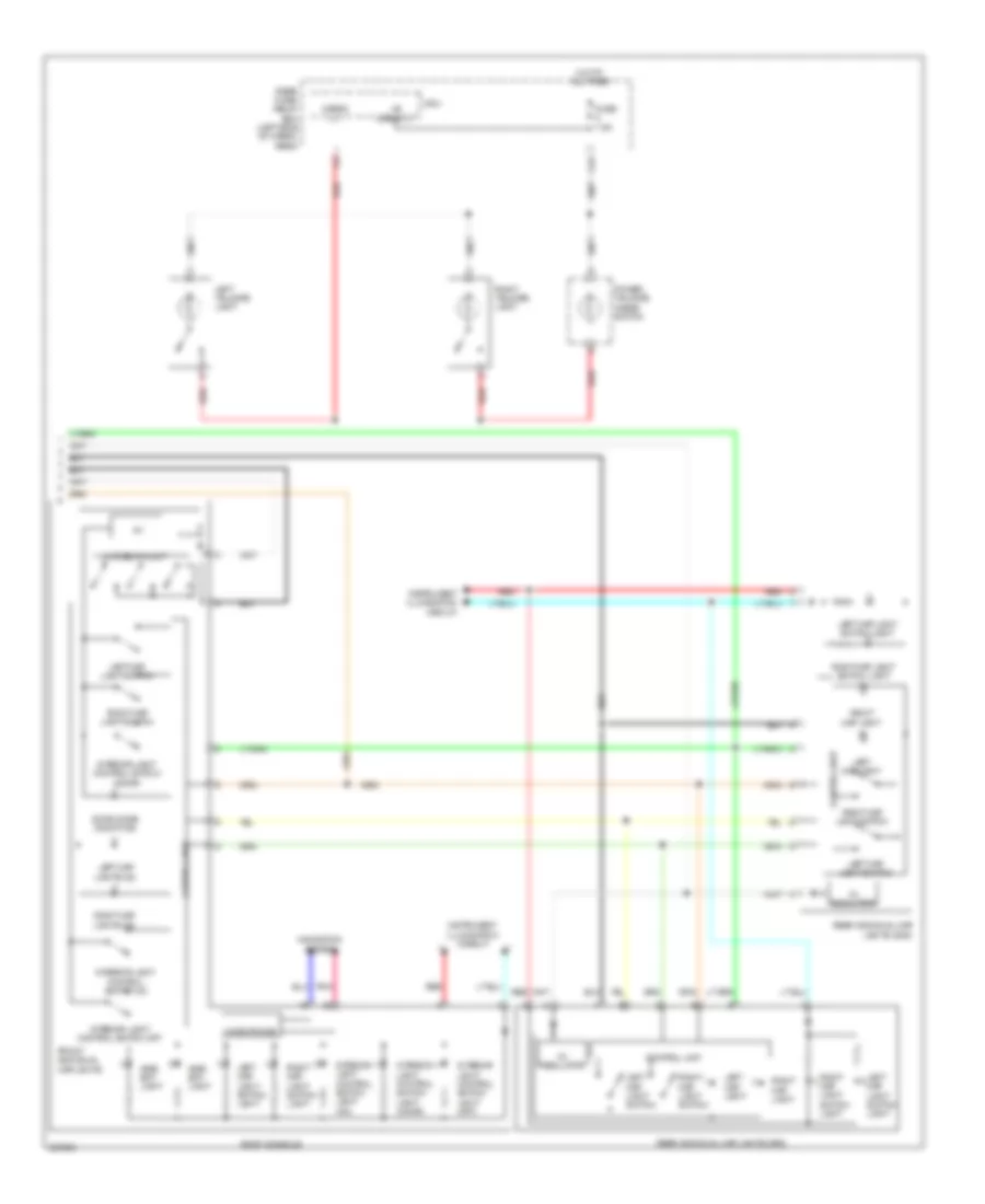 Courtesy Lamps Wiring Diagram 2 of 2 for Acura MDX 2013