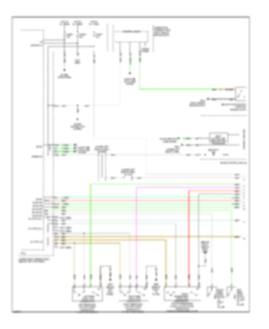 Power Door Locks Wiring Diagram 1 of 2 for Acura MDX 2013