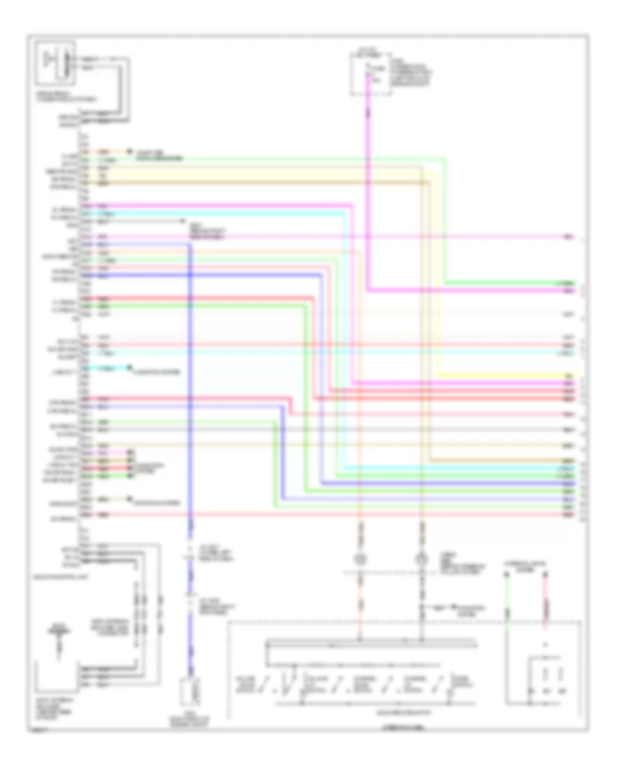 Radio Wiring Diagram USA 1 of 4 for Acura MDX 2013