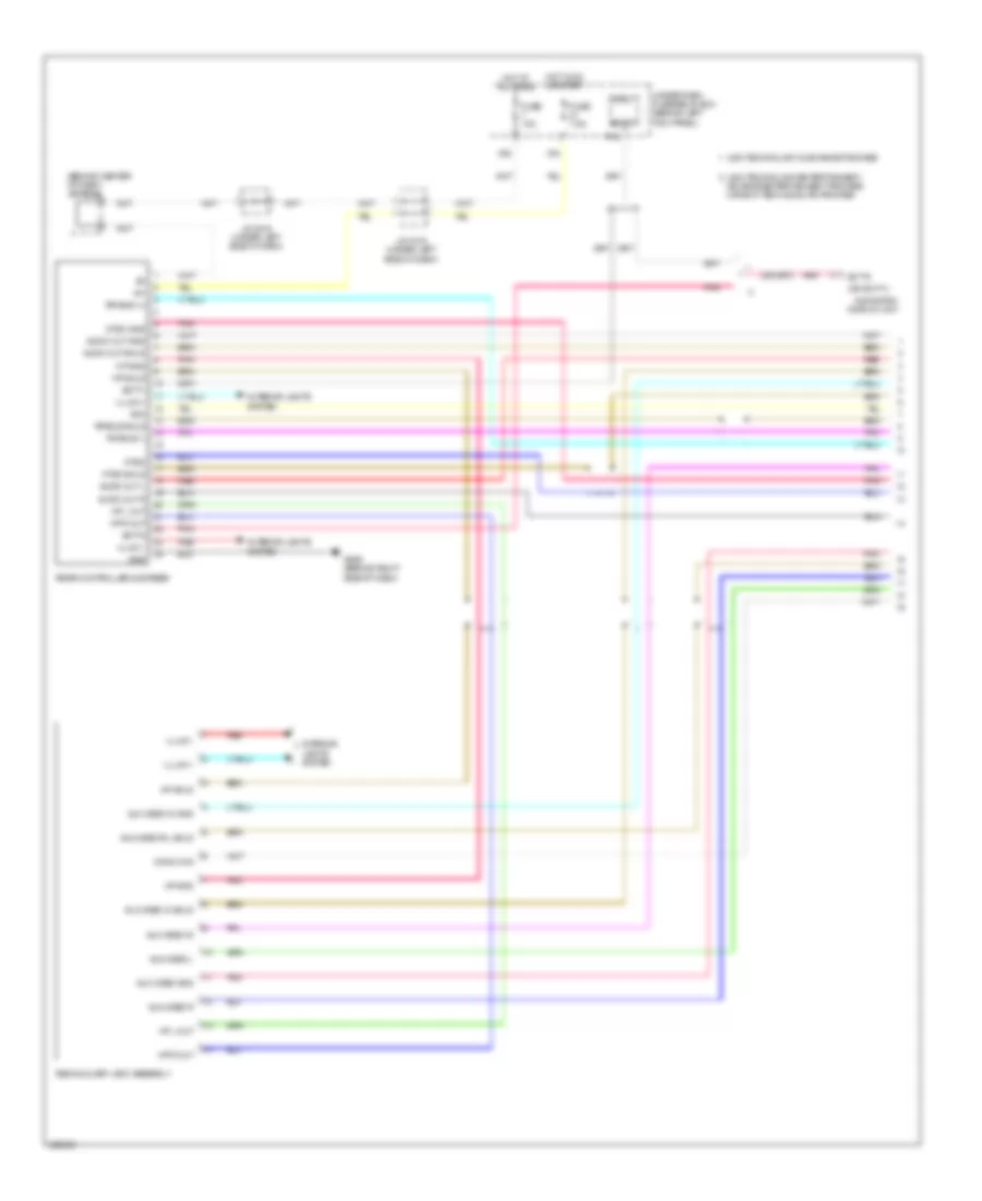 Rear Seat Entertainment Wiring Diagram 1 of 2 for Acura MDX 2013