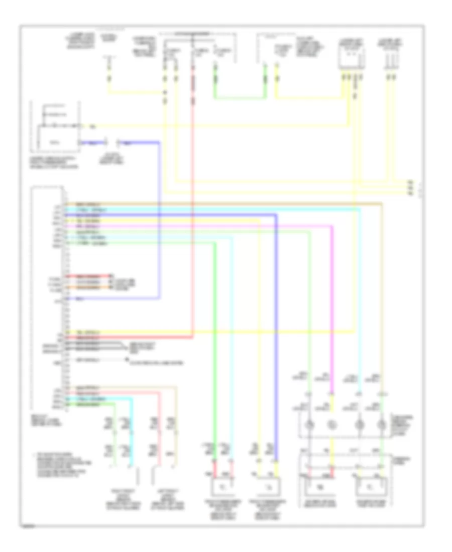 Supplemental Restraints Wiring Diagram 1 of 3 for Acura MDX 2013