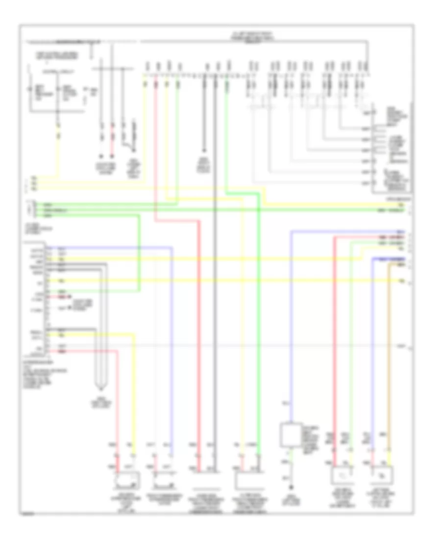 Supplemental Restraints Wiring Diagram 2 of 3 for Acura MDX 2013