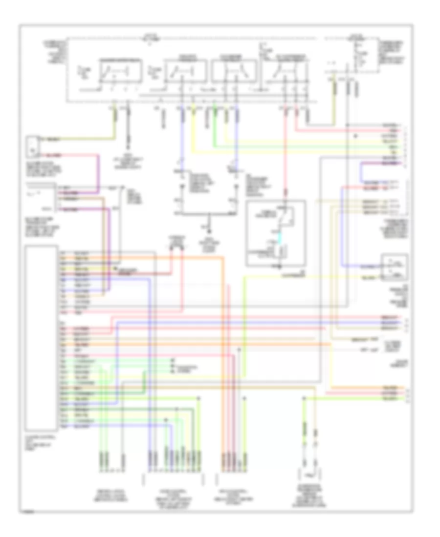Automatic A C Wiring Diagram Except Type S 1 of 2 for Acura 3 2TL Type S 2003