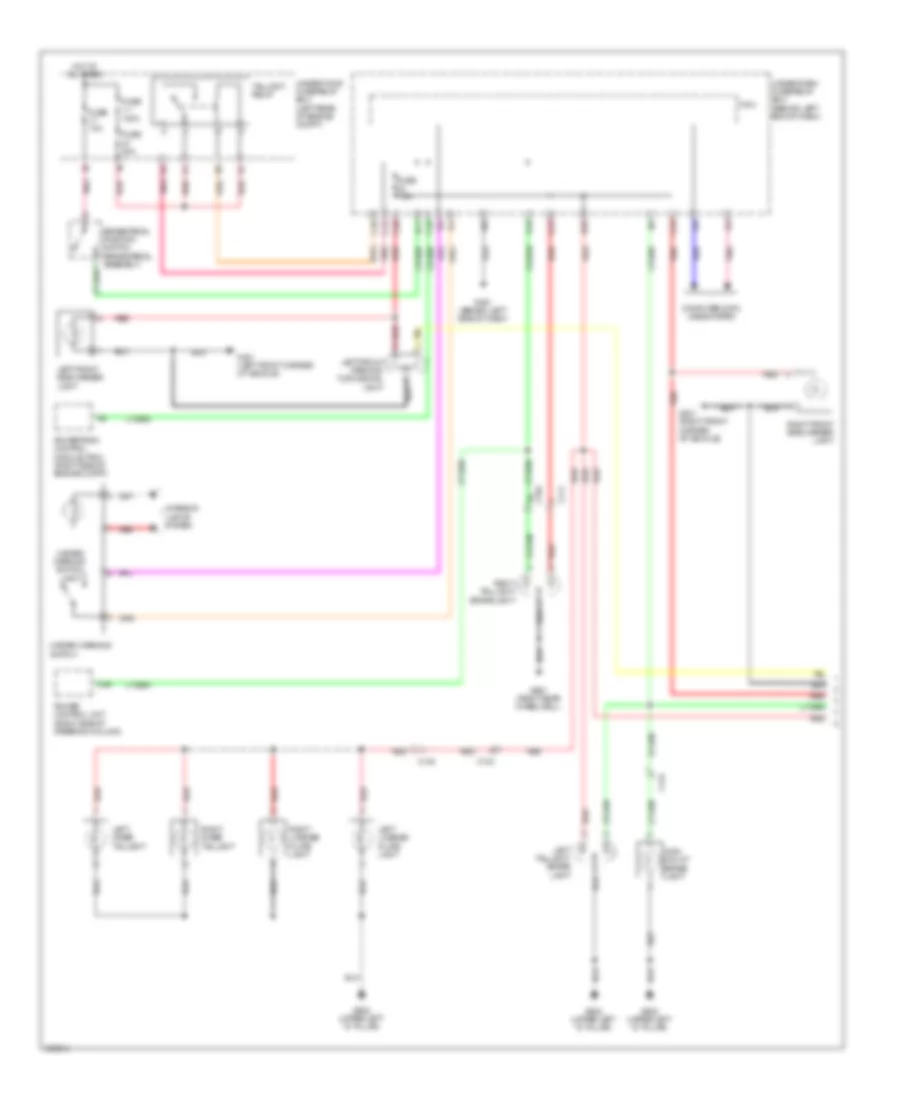 Exterior Lamps Wiring Diagram 1 of 2 for Acura RDX 2013