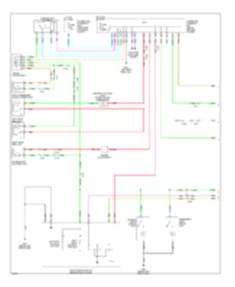 Entry Light Timer Wiring Diagram (1 of 2) for Acura RDX 2013