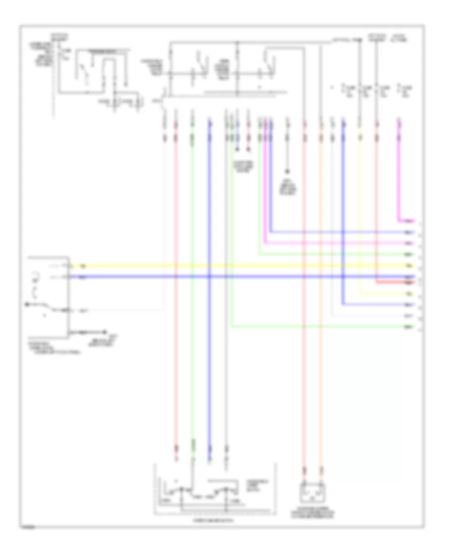 Rear WiperWasher Wiring Diagram (1 of 2) for Acura RDX 2013