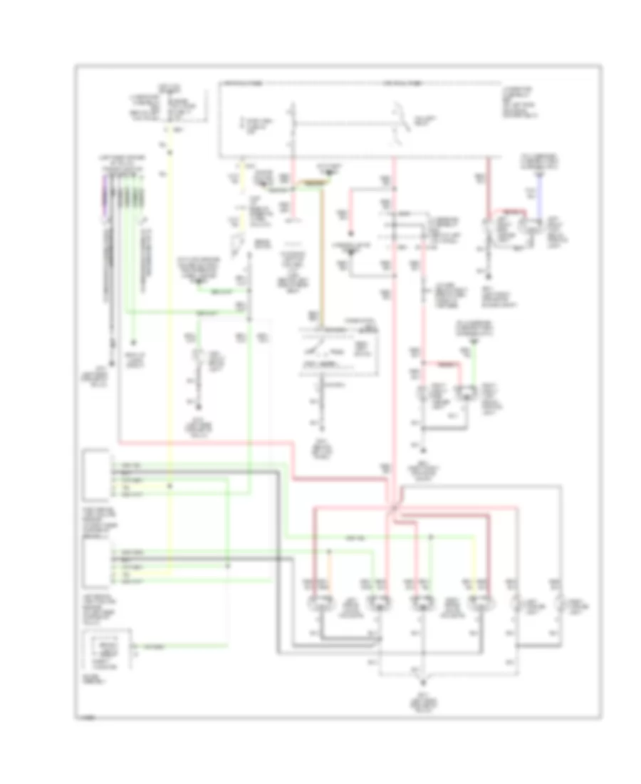 Exterior Lamps Wiring Diagram 1 of 2 for Acura 3 5RL 2003