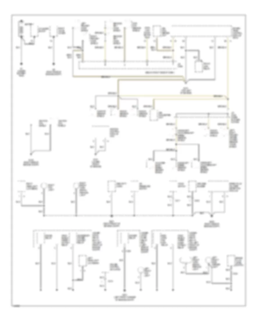 Ground Distribution Wiring Diagram 1 of 4 for Acura 3 5RL 2003