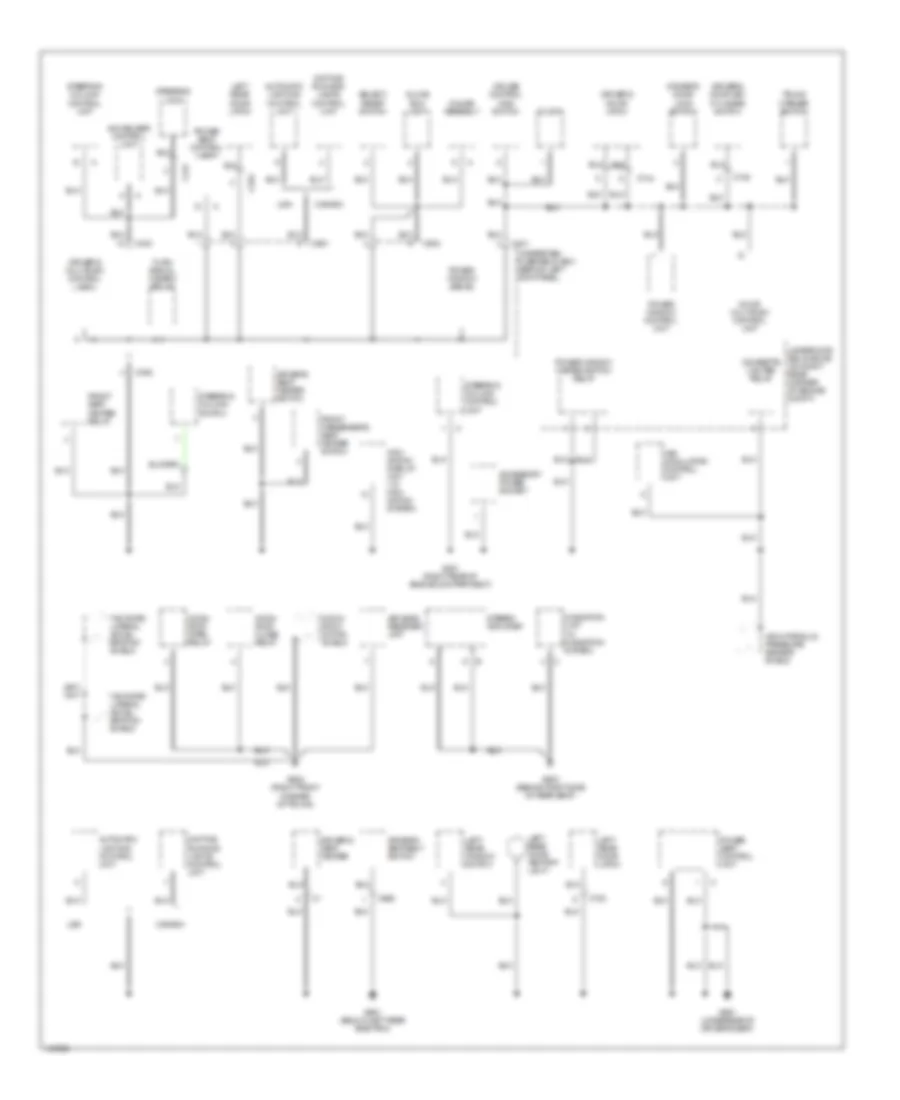 Ground Distribution Wiring Diagram 2 of 4 for Acura 3 5RL 2003