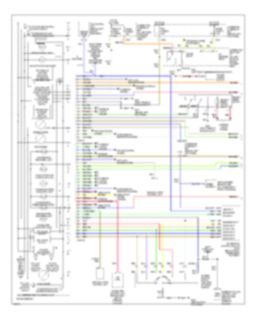 Instrument Cluster Wiring Diagram 1 of 2 for Acura 3 5RL 2003