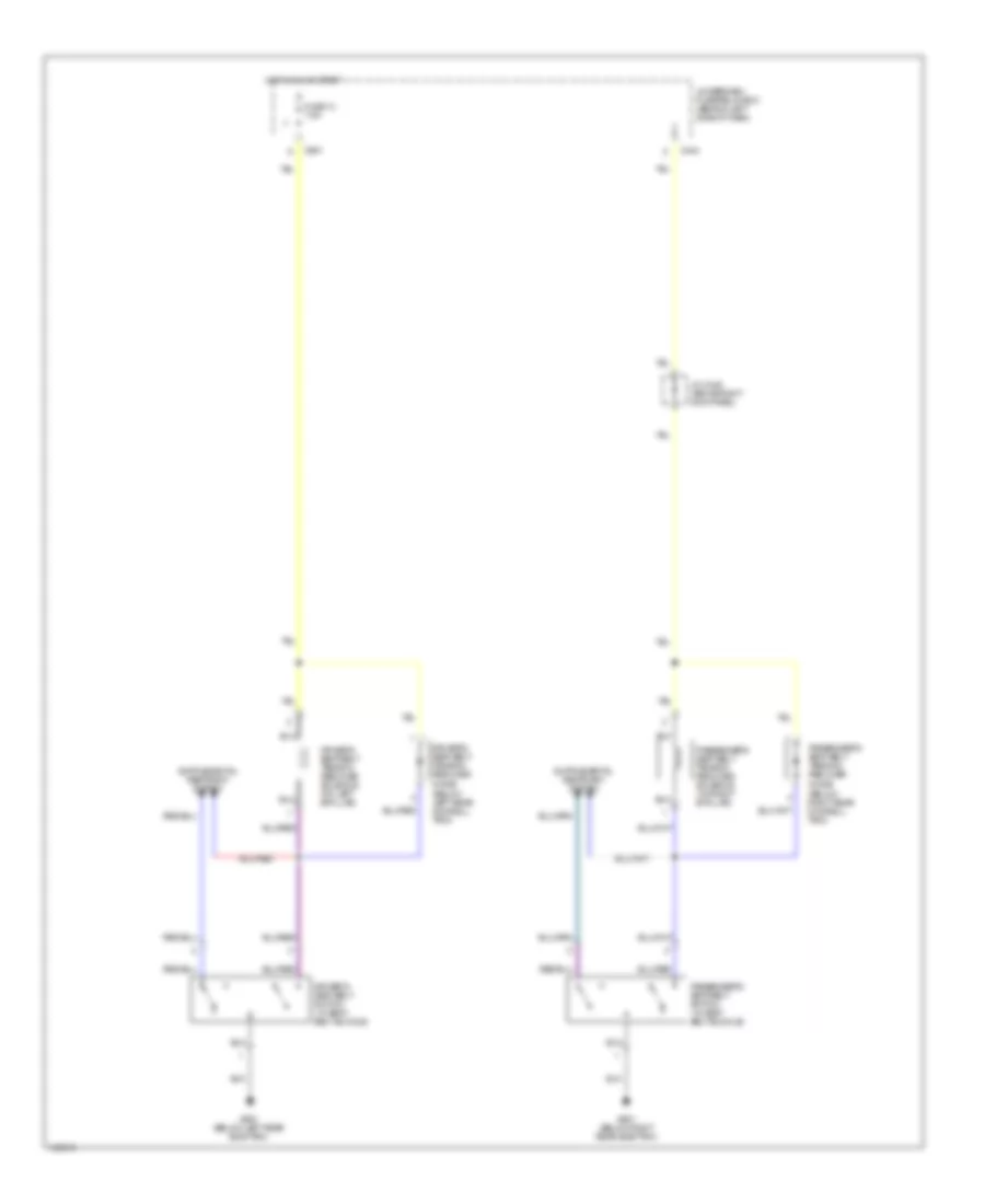 Passive Restraints Wiring Diagram for Acura 3.5RL 2003