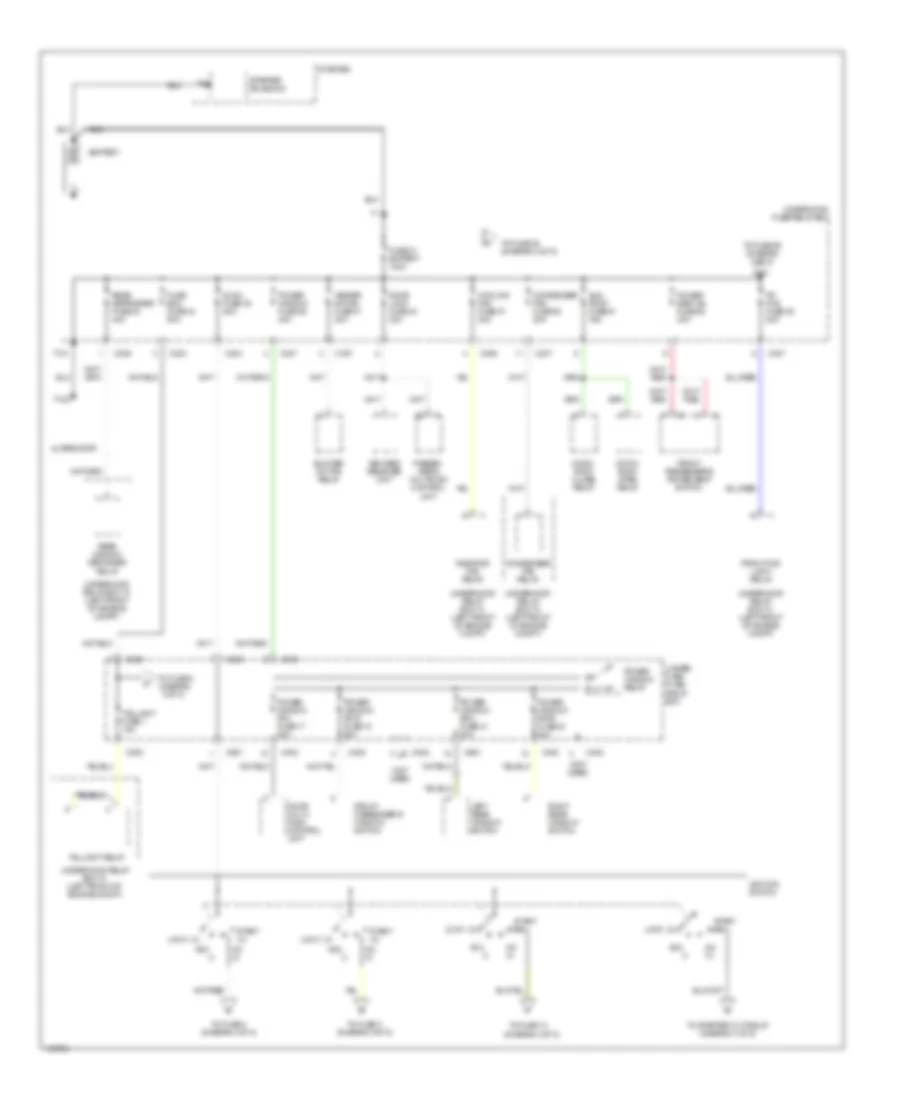 Power Distribution Wiring Diagram 1 of 5 for Acura 3 5RL 2003