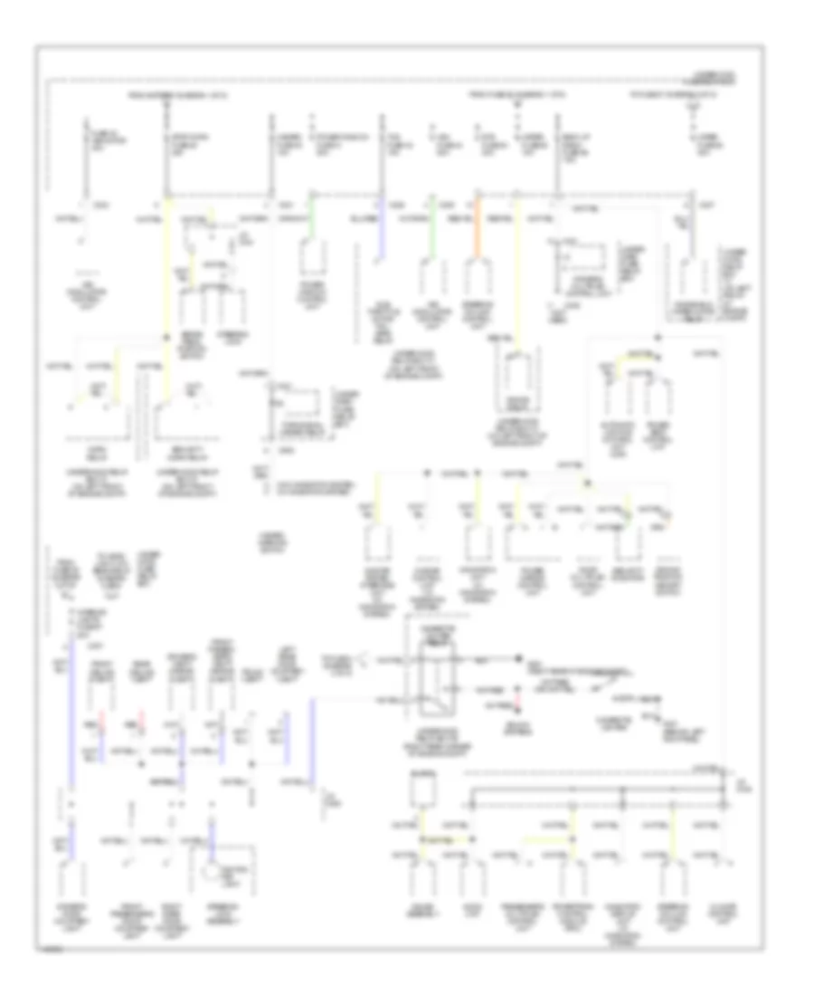Power Distribution Wiring Diagram (2 of 5) for Acura 3.5RL 2003