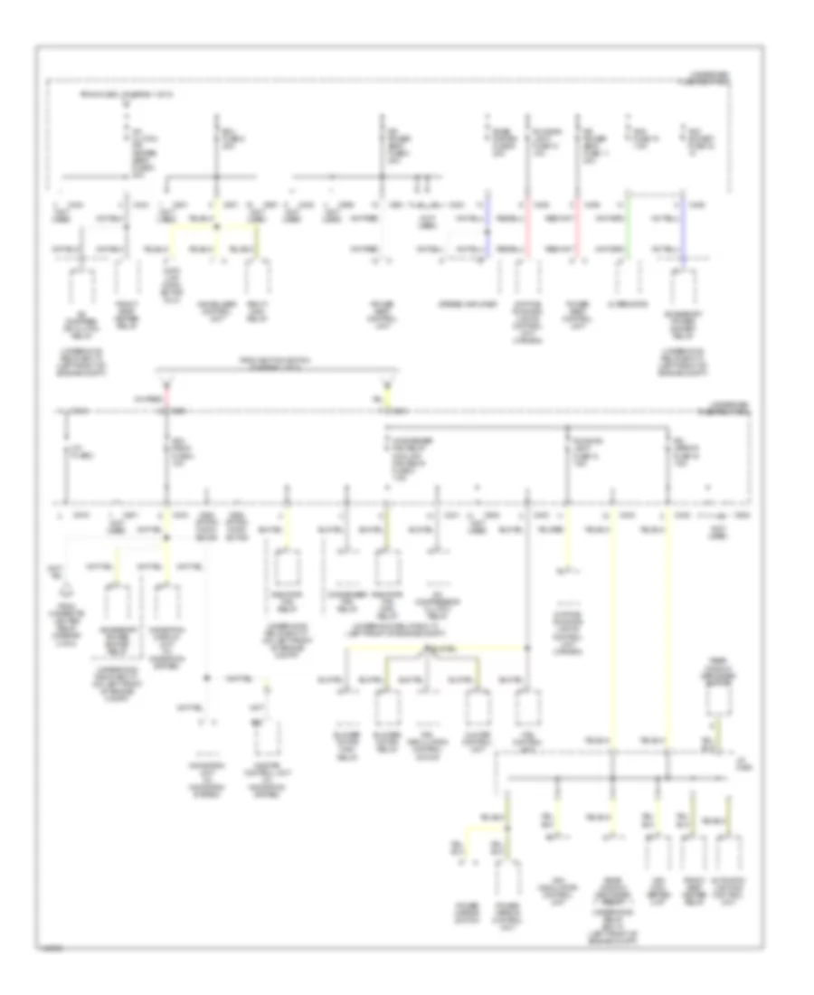 Power Distribution Wiring Diagram (3 of 5) for Acura 3.5RL 2003