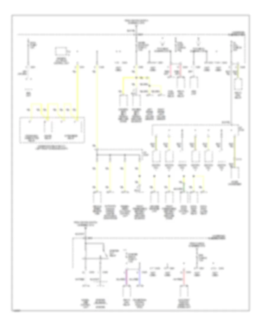 Power Distribution Wiring Diagram (4 of 5) for Acura 3.5RL 2003