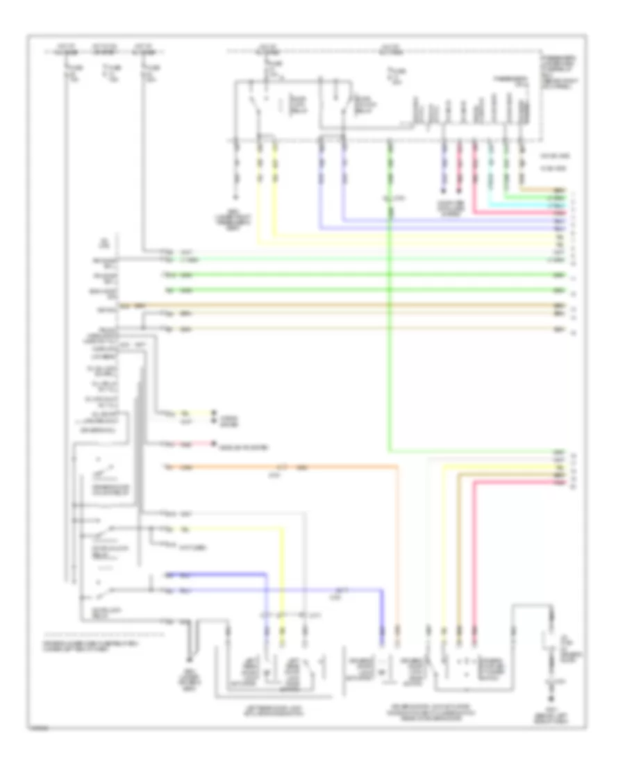 Forced Entry Wiring Diagram, with Keyless Access (1 of 5) for Acura TL 2013