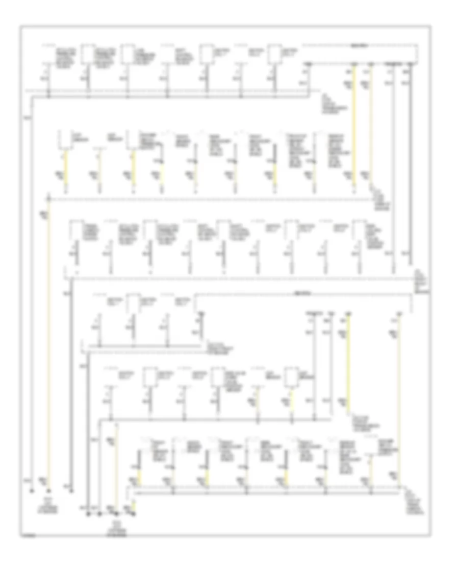 Ground Distribution Wiring Diagram (1 of 5) for Acura TL 2013