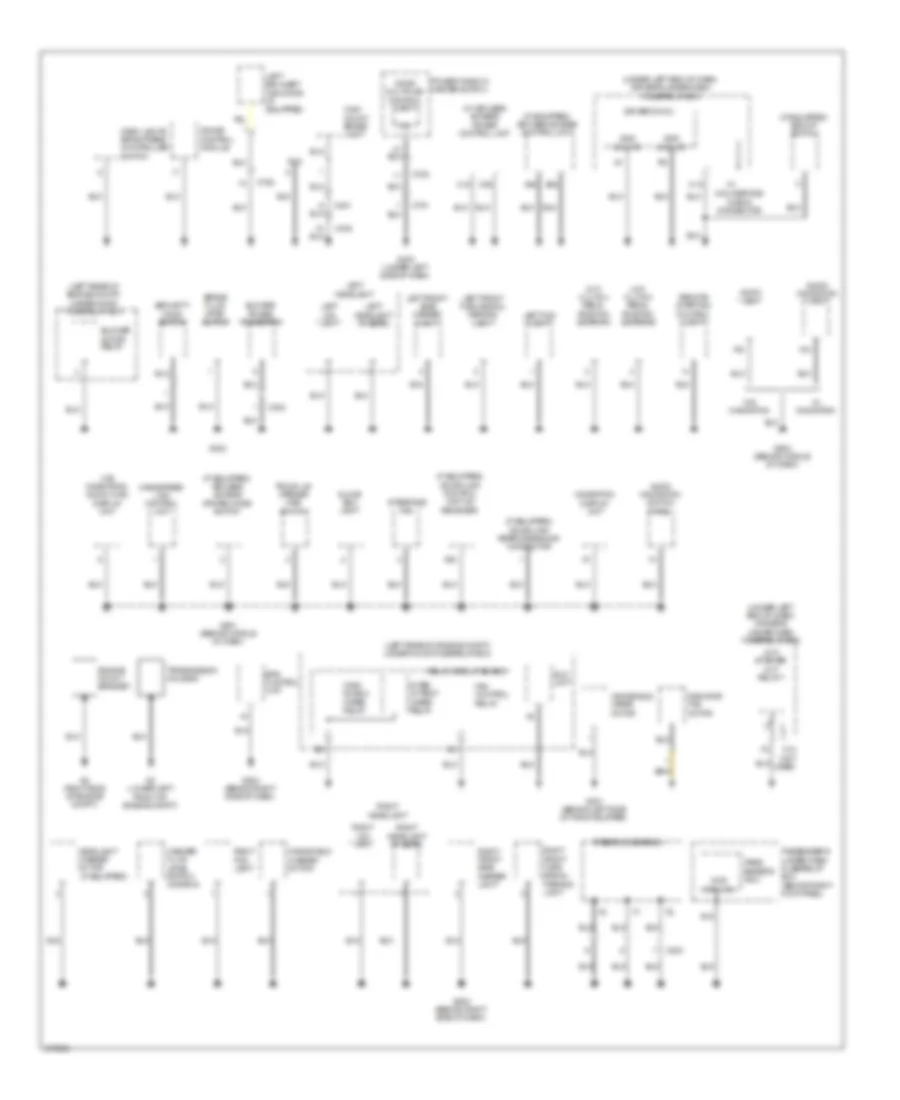 Ground Distribution Wiring Diagram 2 of 5 for Acura TL 2013