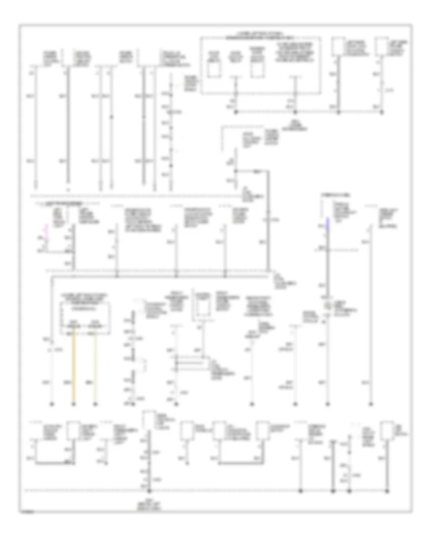 Ground Distribution Wiring Diagram (5 of 5) for Acura TL 2013