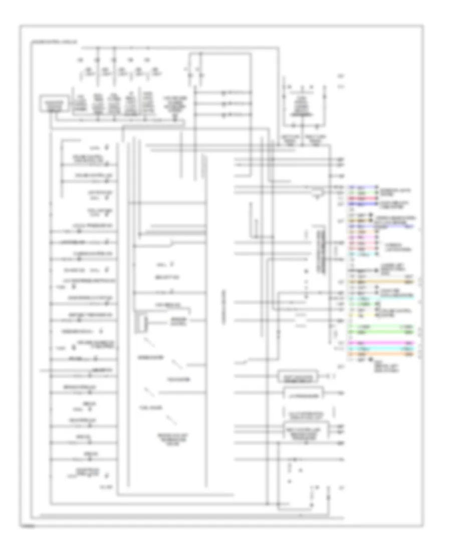 Instrument Cluster Wiring Diagram (1 of 2) for Acura TL 2013