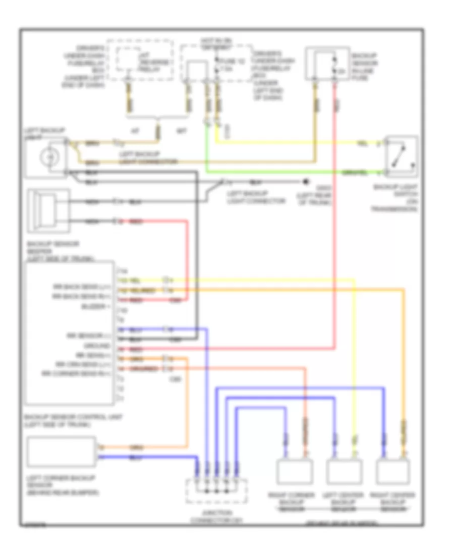 Parking Assistant Wiring Diagram for Acura TL 2013