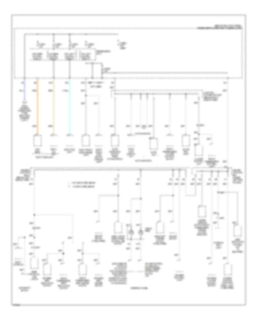 Power Distribution Wiring Diagram with Keyless Access 4 of 7 for Acura TL 2013