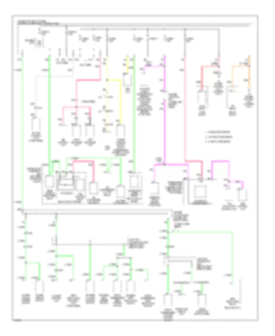 Power Distribution Wiring Diagram with Keyless Access 5 of 7 for Acura TL 2013