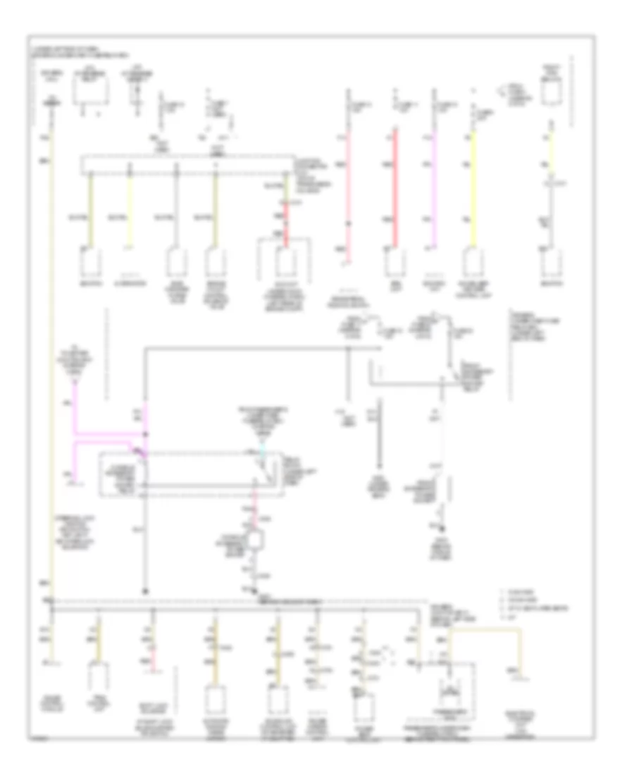 Power Distribution Wiring Diagram without Keyless Access 6 of 6 for Acura TL 2013