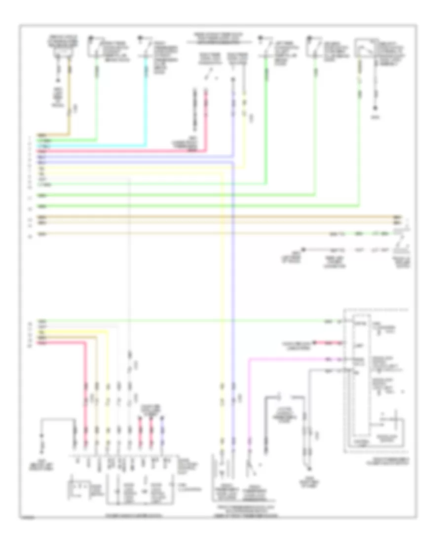 Power Door Locks Wiring Diagram with Keyless Access 2 of 5 for Acura TL 2013