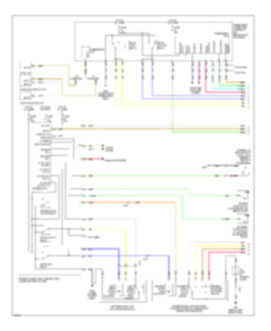 Power Door Locks Wiring Diagram without Keyless Access 1 of 2 for Acura TL 2013