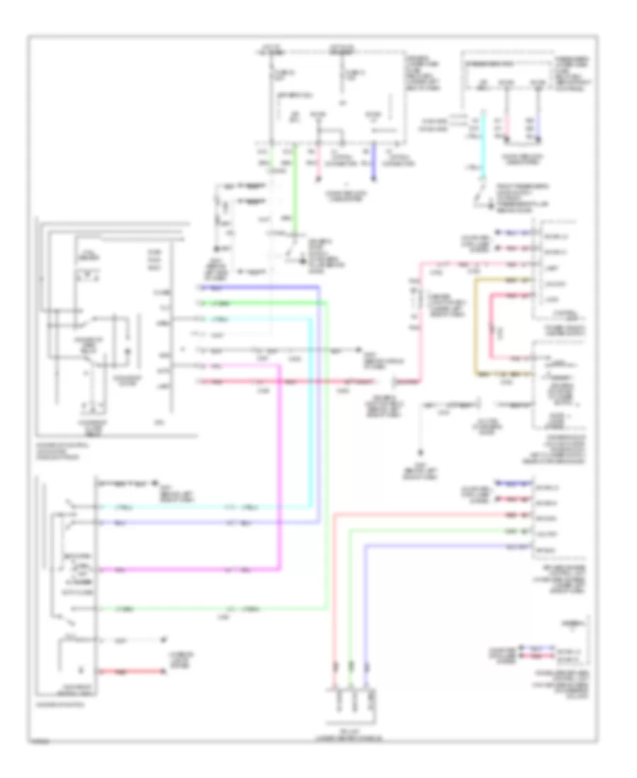 Power Top Sunroof Wiring Diagram for Acura TL 2013