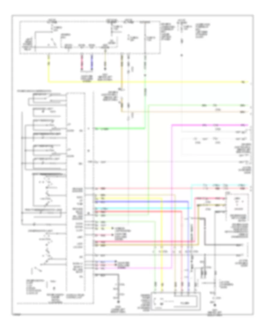 Power Windows Wiring Diagram 1 of 2 for Acura TL 2013