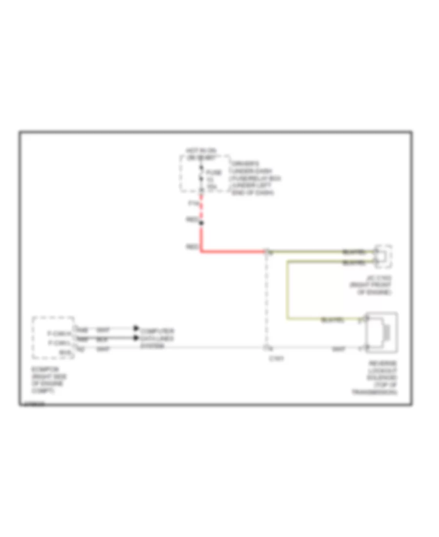 Reverse Lockout Wiring Diagram for Acura TL 2013