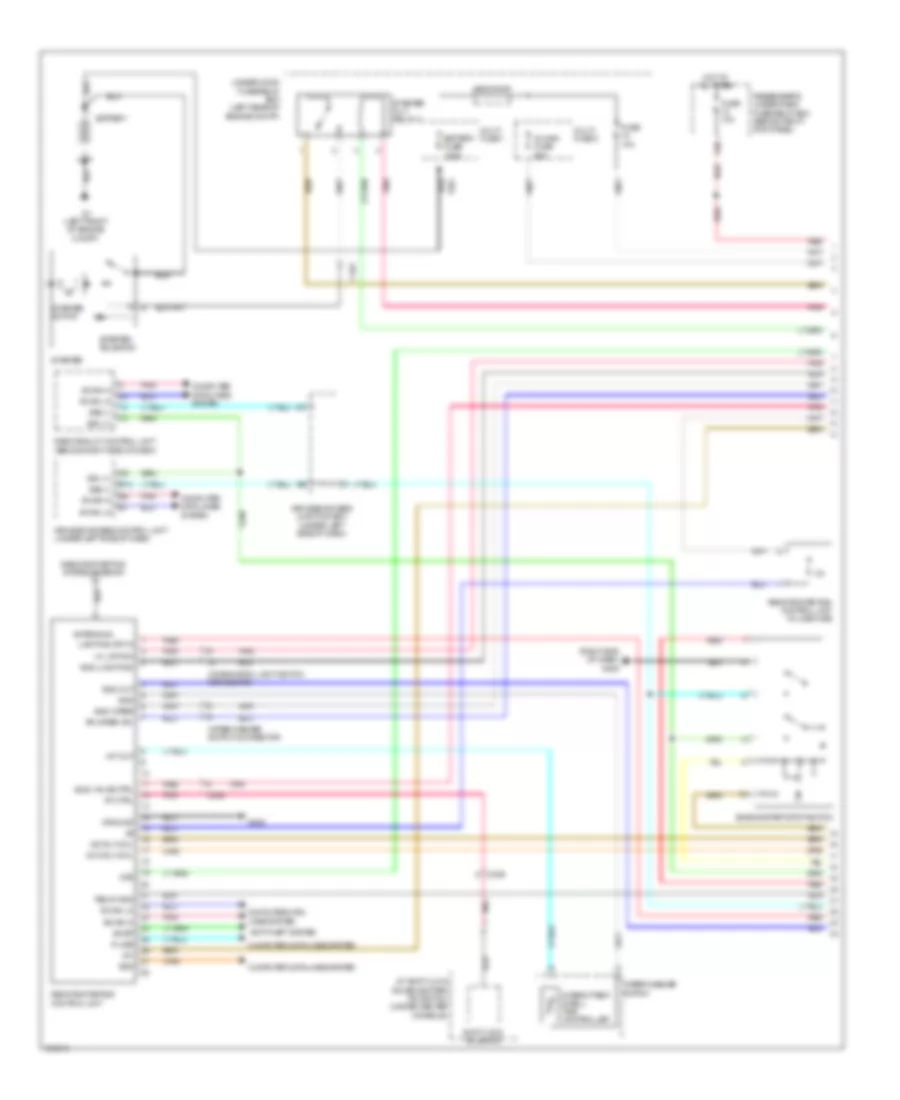 Remote Starting Wiring Diagram, with Keyless Access (1 of 2) for Acura TL 2013