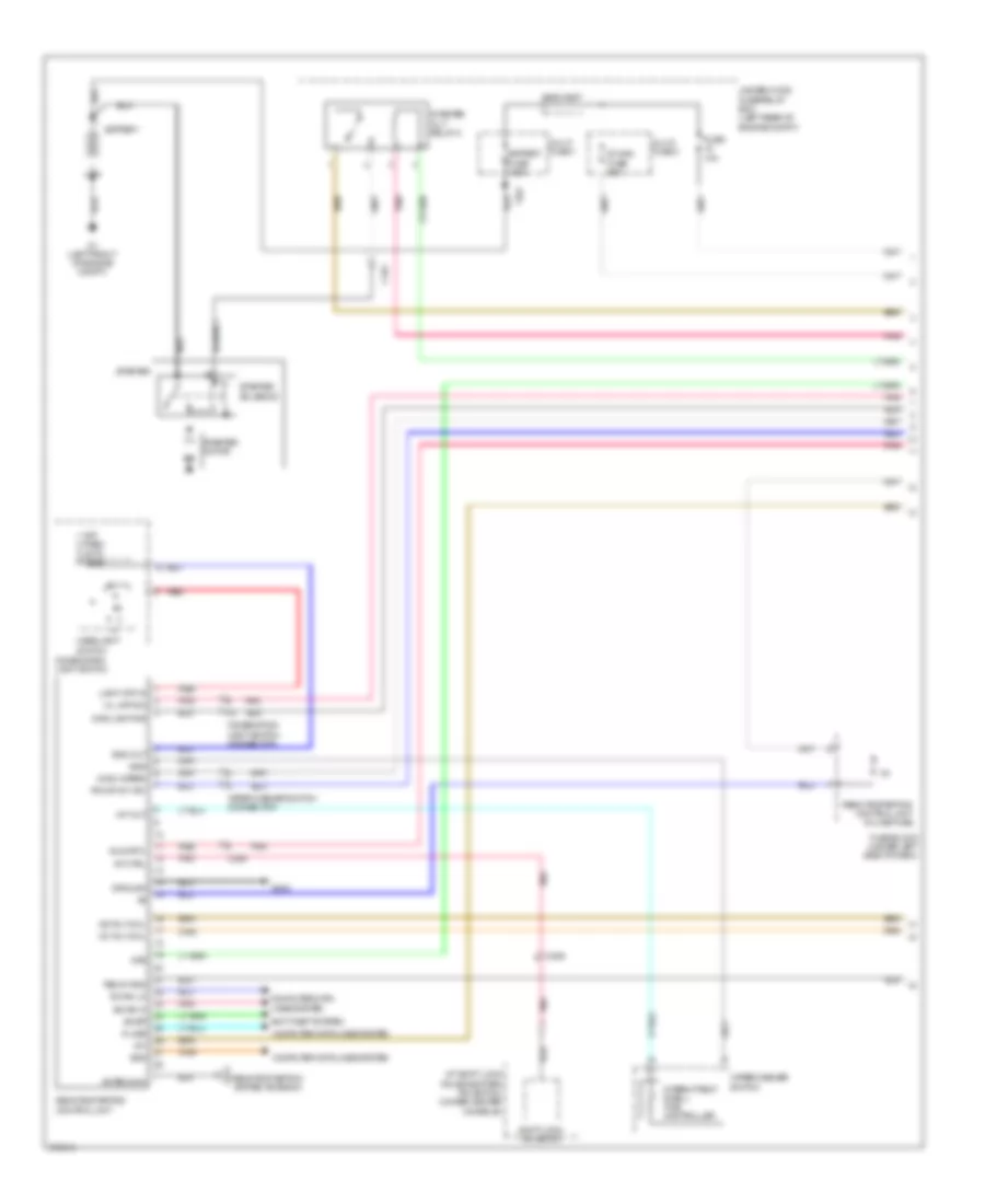 Remote Starting Wiring Diagram, without Keyless Access (1 of 2) for Acura TL 2013