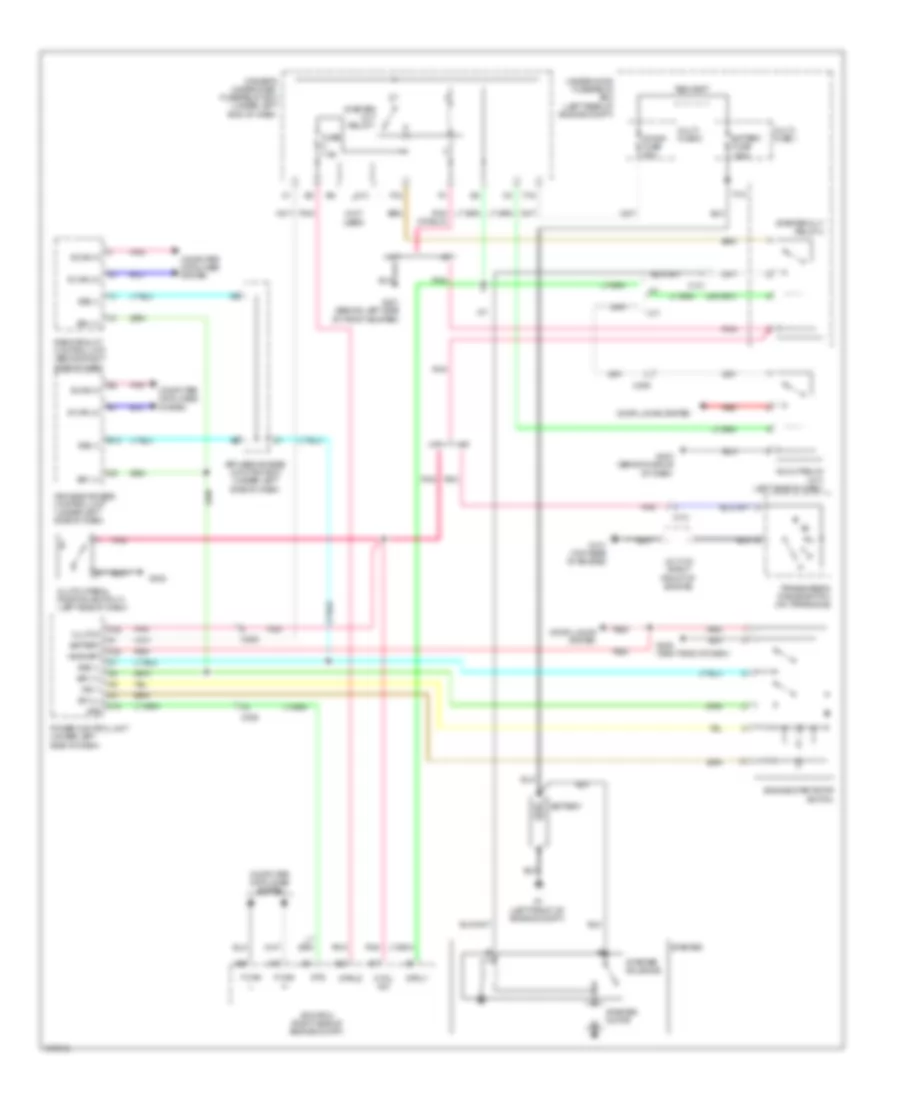 Starting Wiring Diagram with Keyless Access for Acura TL 2013