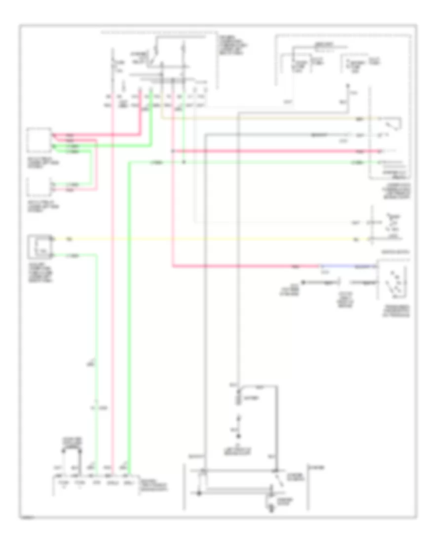 Starting Wiring Diagram without Keyless Access for Acura TL 2013