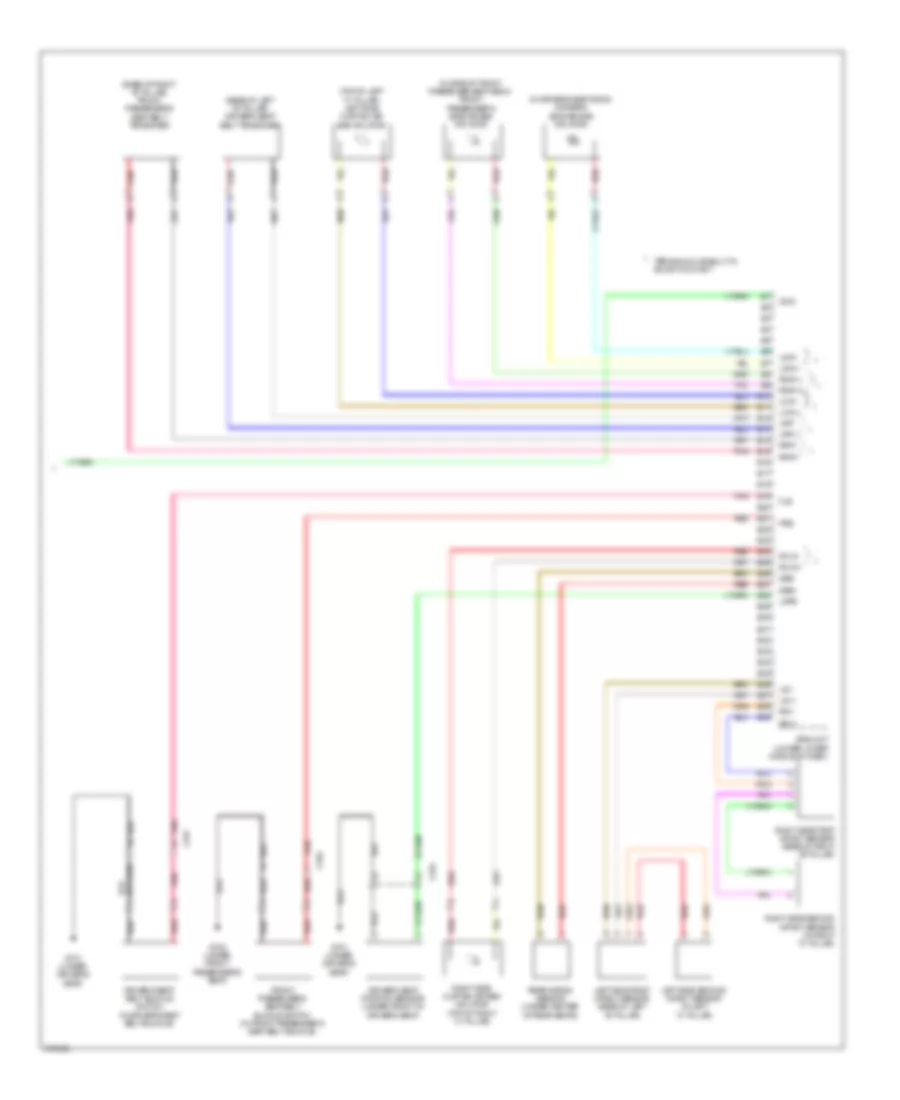 Supplemental Restraints Wiring Diagram 3 of 3 for Acura TL 2013