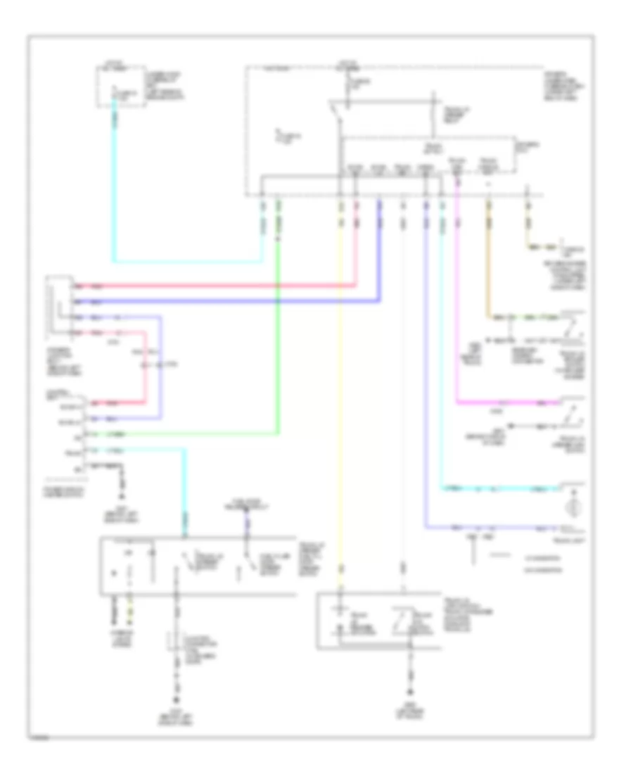 Trunk Release Wiring Diagram for Acura TL 2013