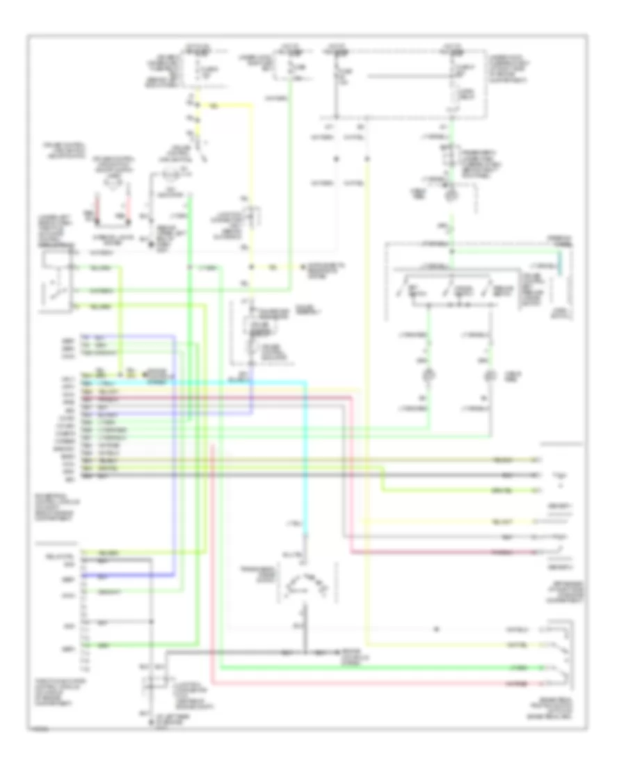 Cruise Control Wiring Diagram for Acura MDX 2003
