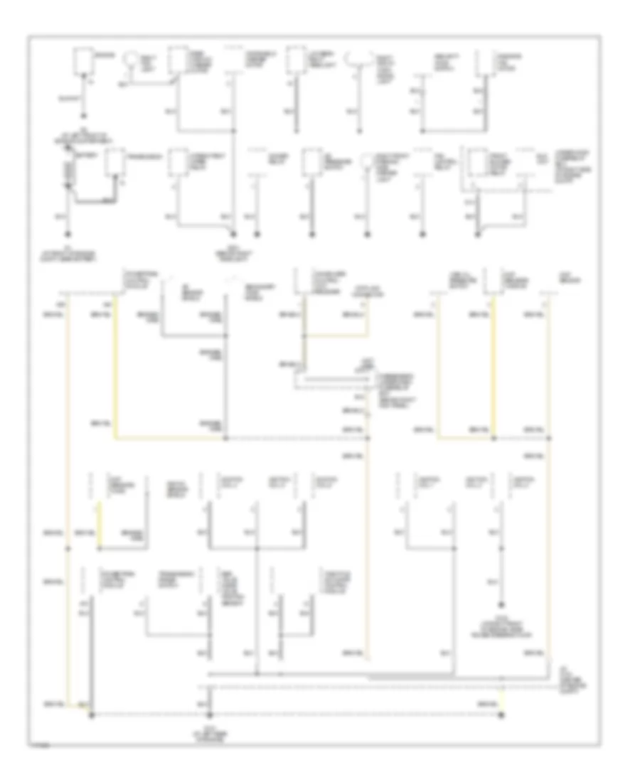 Ground Distribution Wiring Diagram 1 of 4 for Acura MDX 2003