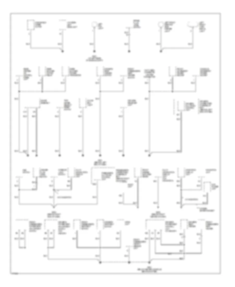 Ground Distribution Wiring Diagram 2 of 4 for Acura MDX 2003