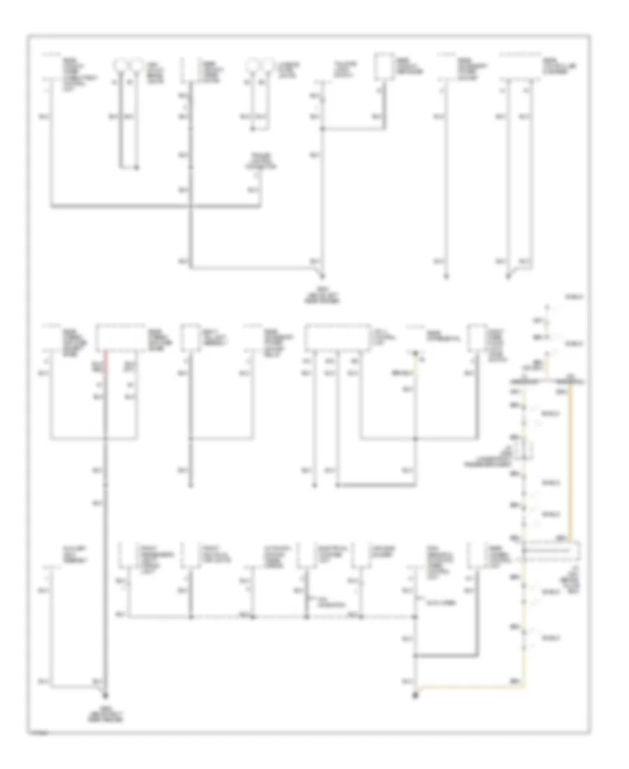 Ground Distribution Wiring Diagram 4 of 4 for Acura MDX 2003