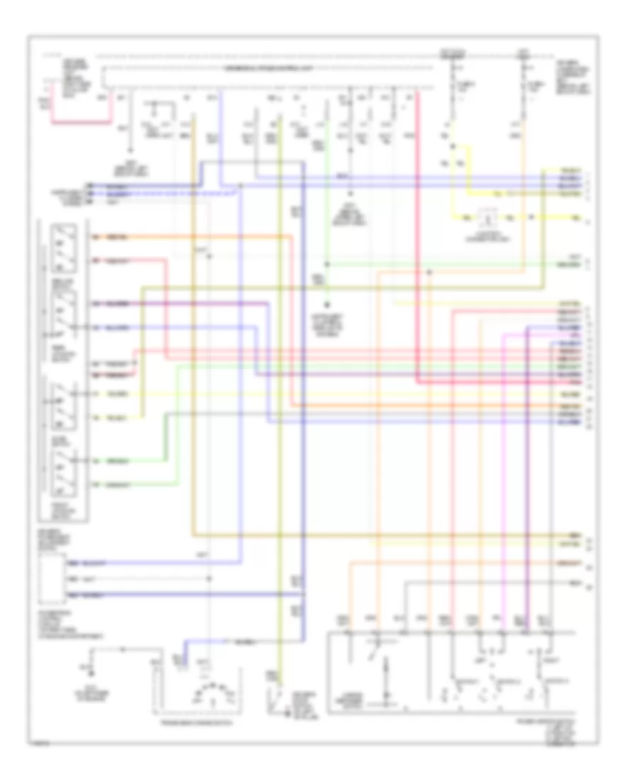 Memory Systems Wiring Diagram 1 of 3 for Acura MDX 2003