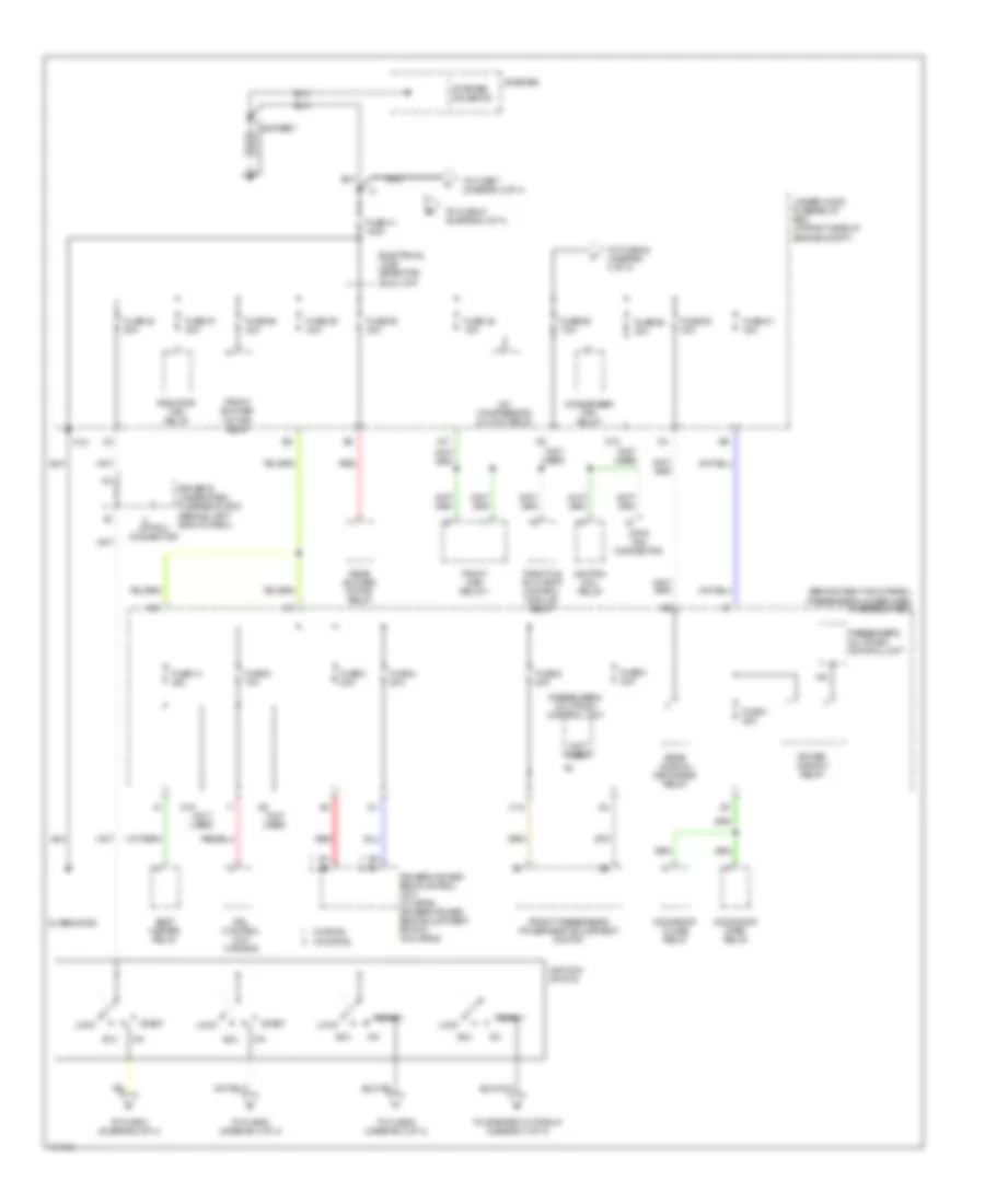 Power Distribution Wiring Diagram 1 of 4 for Acura MDX 2003
