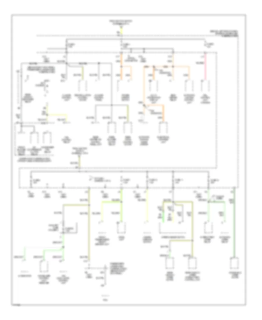 Power Distribution Wiring Diagram 2 of 4 for Acura MDX 2003