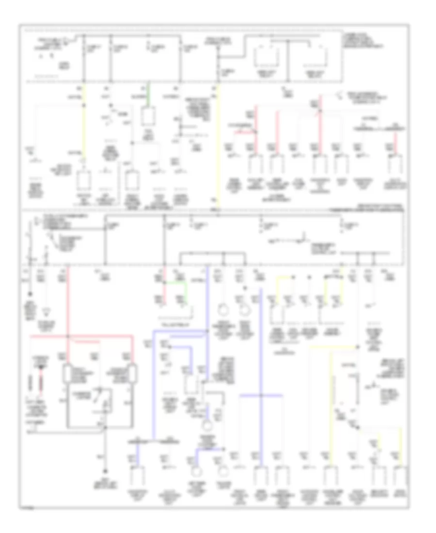 Power Distribution Wiring Diagram 3 of 4 for Acura MDX 2003
