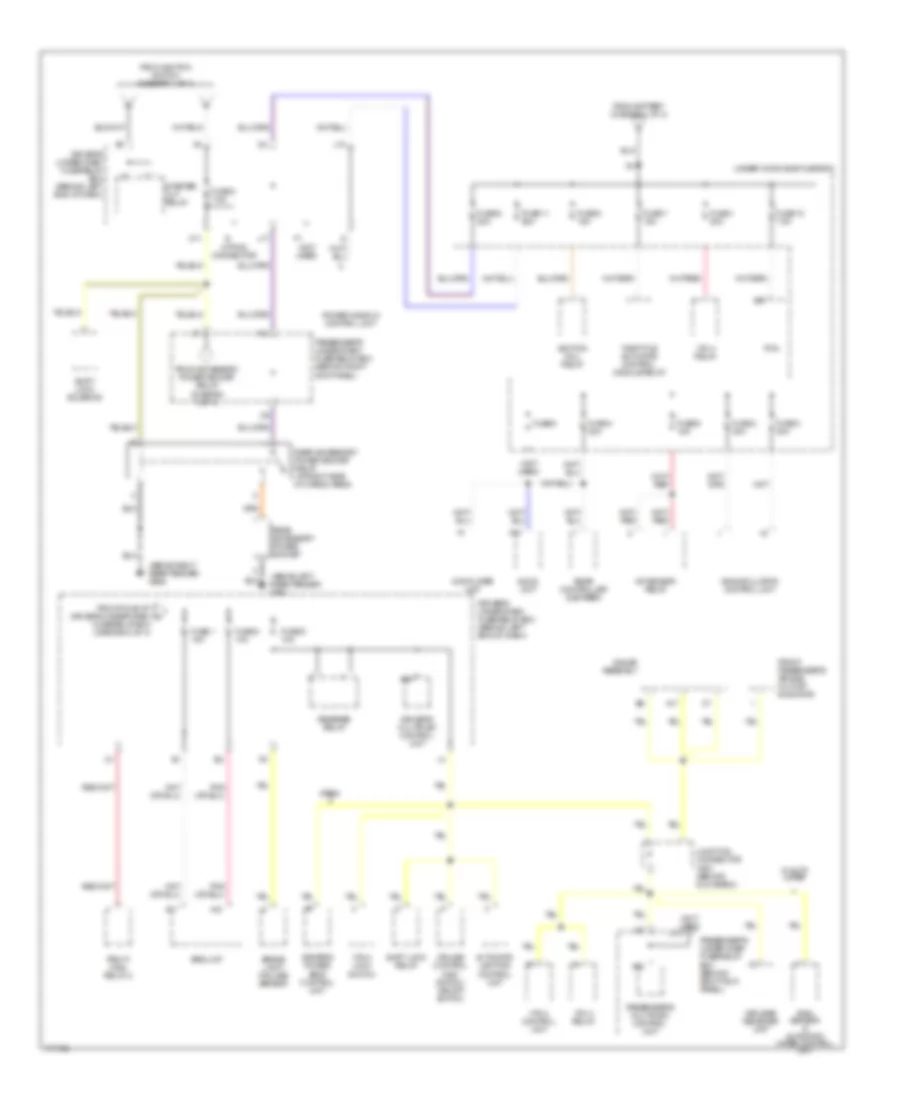 Power Distribution Wiring Diagram 4 of 4 for Acura MDX 2003